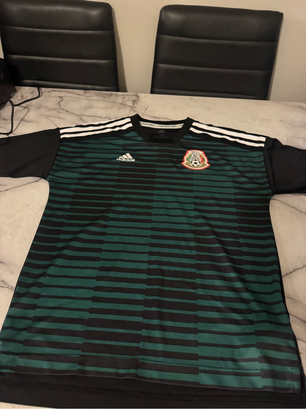 Adidas Mexico Parley Soccer Jersey Green Black Size M